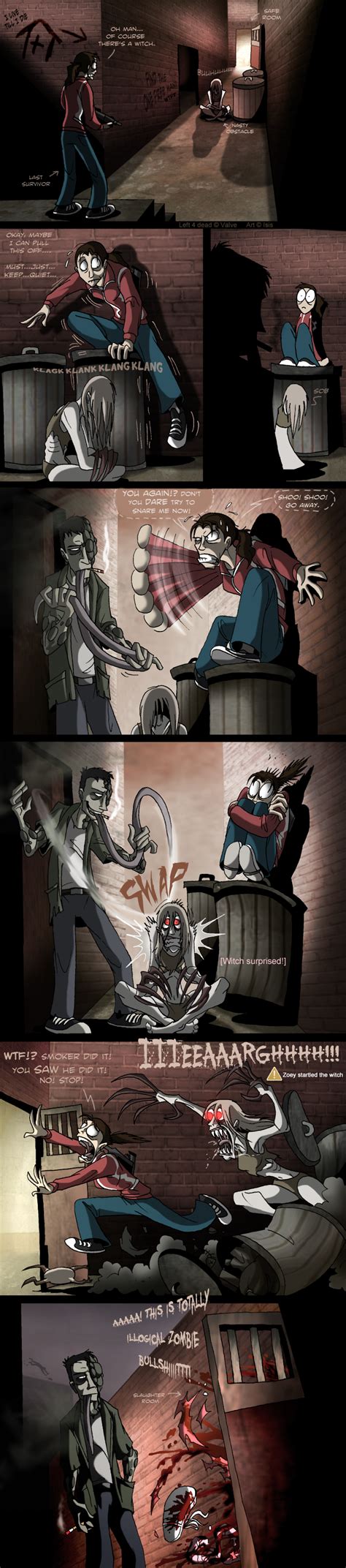 L4d Witch Trick By Isismasshiro On Deviantart Left 4 Dead Funny
