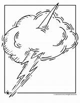 Tornado Hurricane Preschool Coloringhome Lightening sketch template