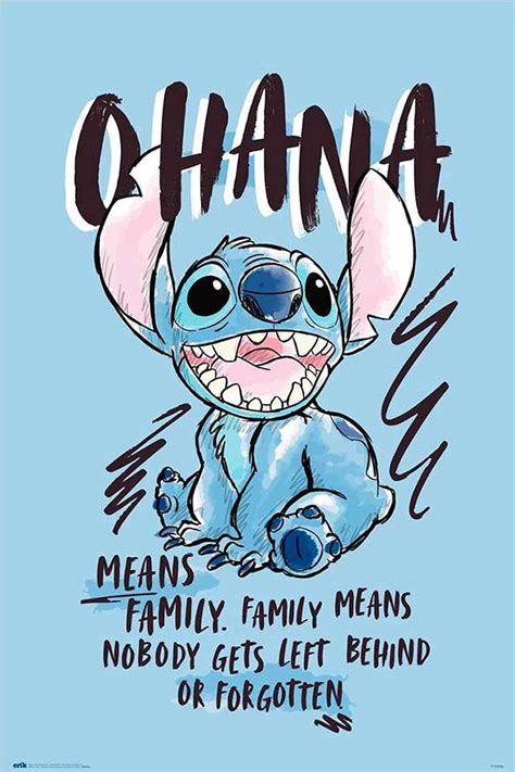 buy lilo stitch tv show poster ohana means family size
