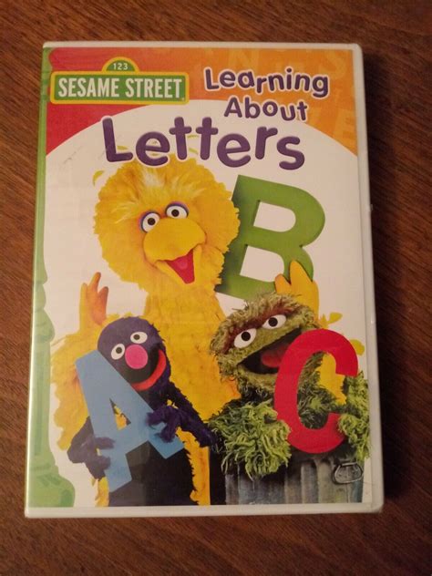 sesame street learning  letters dvd grelly usa