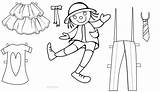 Paper Doll Printable Coloring Pages Dolls Template Templates Cool2bkids Print Colouring sketch template
