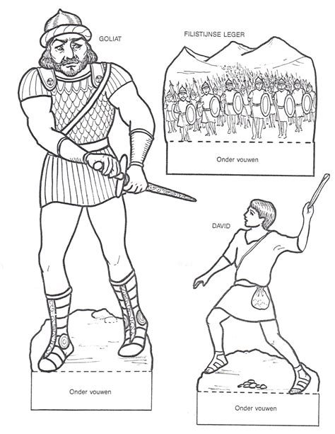 awesome david  goliath coloring page  top  coloring pages