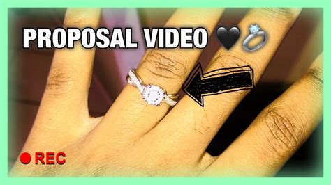 proposal video she said yes 💍 first youtube video youtube