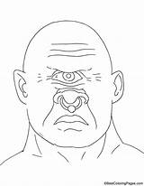 Cyclops Eyed Coloring Pages sketch template