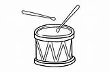 Drawing Drums Simple Drum Draw Sticks Easy Set Step Drumsticks Slightly Expand Ends Let Play Them Look They But So sketch template