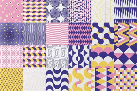 geometric fun patterns bundle graphic design pattern professional