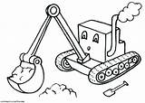 Digger Coloring Pages Backhoe Printable Colouring Son Grave Drawing Print Truck Color Template Getdrawings Kids Getcolorings Little Clown Murtle sketch template