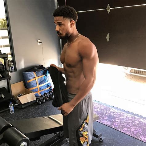 sexy and shirtless celebrate michael b jordan s birthday by looking at