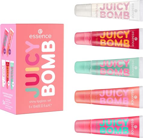 essence juicy bomb shiny lipgloss set lykocom