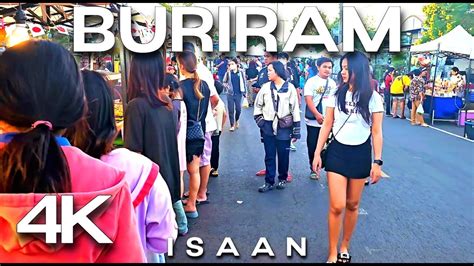 Welcome To Buriram Isaan Vlog Thailand Nightlife [4k] Youtube
