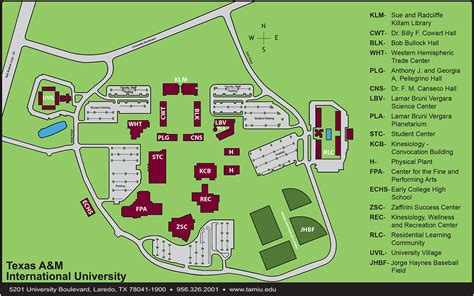 west texas   campus map