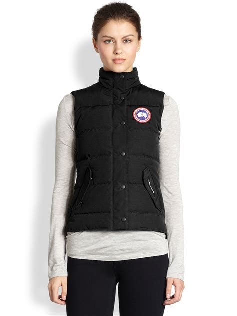 canada goose down freestyle vest in black