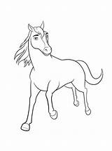 Spirit Coloring Pages Stallion Cimarron Riding Kids Horse Printable Color Lucky Birthday Fun Print Run sketch template