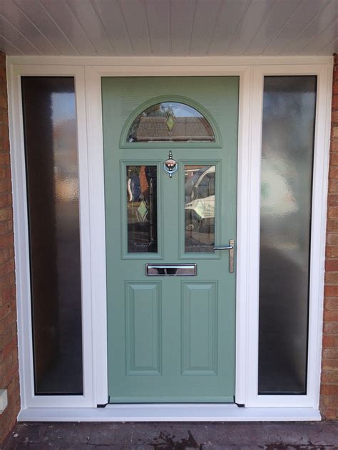 chartwell green composite door   white upvc frame manufactured