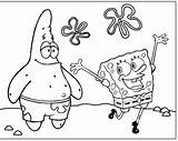Coloring Spongebob sketch template