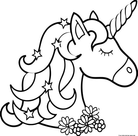 unicorn coloring  page printable  kids coloring pagefree kids