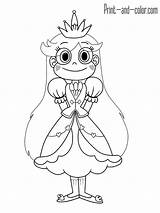 Star Coloring Evil Vs Pages Forces Princess Butterfly Good Color Printable Print раскраски Disney Force Dress рисунки Drawing Drawings идеи sketch template