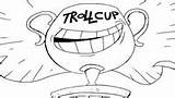 Face Troll Coloring Quest Pages sketch template