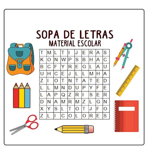 tu tarea sopa de letras sopa de letras sopa de letras para niños y letras para niños