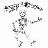 Halloween Coloring Pages Skeleton Happy Spooky Skeletons Family Drawing Kids Clipart Cliparts Bones Owtk Printable Creature Feature Gif Philly Local sketch template