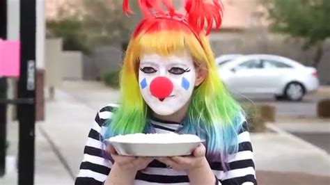 Would You Allow A Clown To Throw Pie In Your Face Youtube