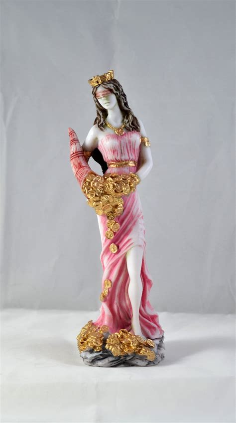 fortuna roman goddess  fortune  luck statue tykhe tyche figurine  campestrealgovbr
