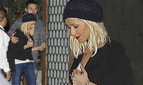 Christina Aguilera Shows Off Trim Figure With Matthew Rutler Daily