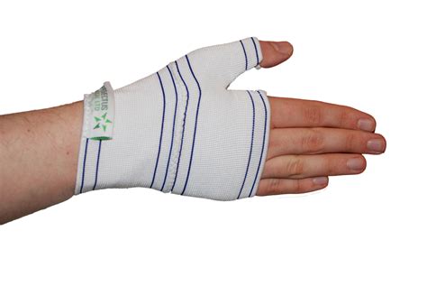 breathable white mesh wrist thumb support brace nhs medical stabiliser arthritis