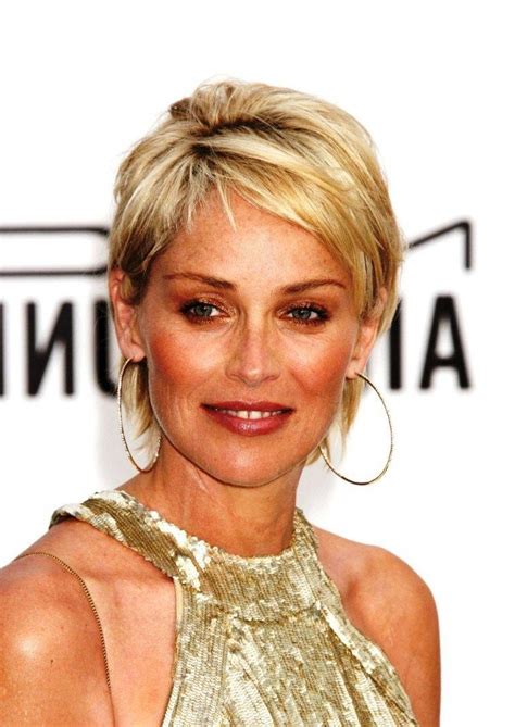 20 Sharon Stone Hairstyles All Those Who Have Dark Fluorescent Afro