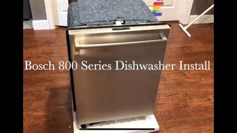 bosch  series dishwasher installation