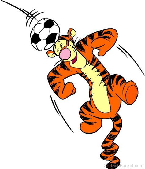 tigger playing football