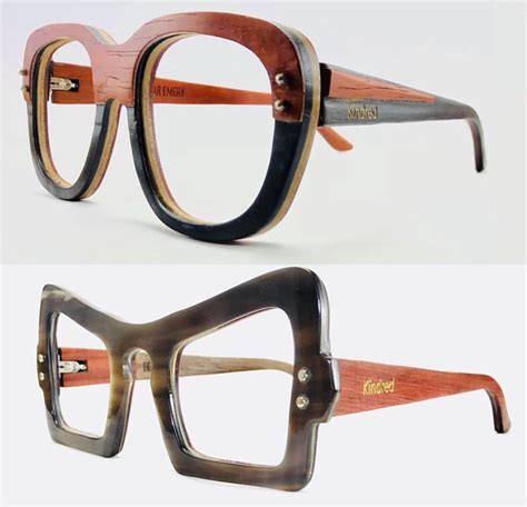 super cute womens wood grain frame eyeglasses stylefashioneyeglasses