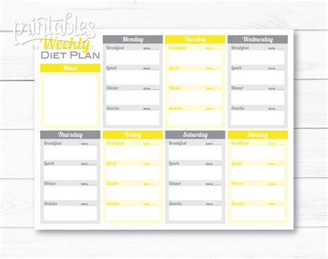 meal planner  calorie counter weekly diet planner