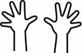 Hands Outline Hand Right Two Clipart Coloring Lds Left Handprint Kids Choose Pages Cliparts Clip Library Print Clapping Simple Primary sketch template