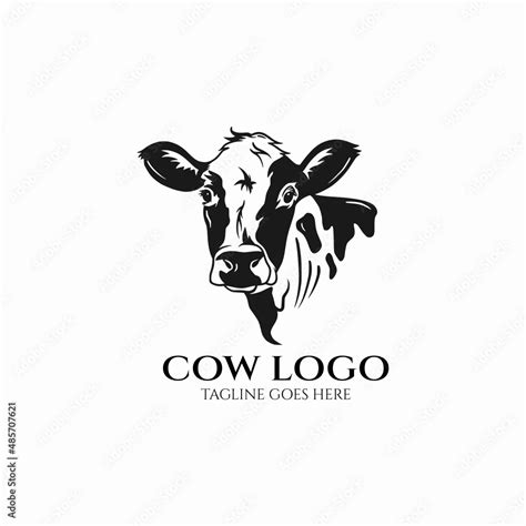 head logo vector milk  meat icon stock vector adobe stock