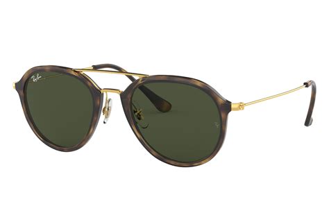 rb4253 sunglasses in tortoise and green ray ban®