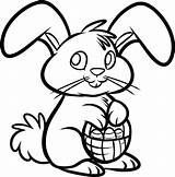 Bunny Coloring Cute Pages Print Getcolorings Color sketch template