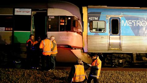 Several Passengers Injured After V Line And Metro Trains Collide In