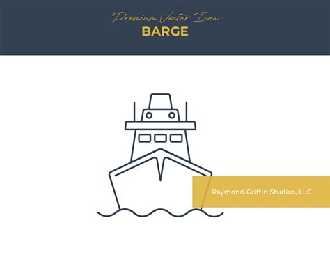barge  icon transparent vector icon etsy