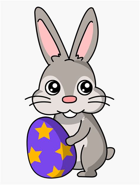 easy easter bunny cartoon  transparent clipart clipartkey