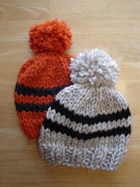 fiber flux  knitting pattern toddler rugby hat