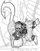 Moana Maui Vaiana Kleurplaten Confident Fiti Coloringfolder Malvorlage Loudlyeccentric Stemmen Topkleurplaat Scribblefun Stimmen sketch template
