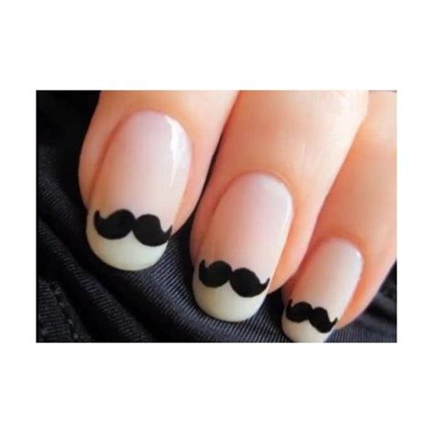 { nails mustache nails mustache nail art moustache nails