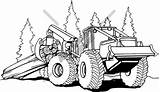 Logging Clipart Skidder Clip Equipment Bulldozer Coloring Log Logs Sawmill Pages Logger Truck Cat Logo Wood Grapple Drawings Cliparts Silhouette sketch template