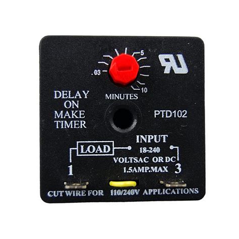 time delay relay delay    minute adjustable packard