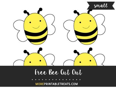 bee cut  small bee template templates printable