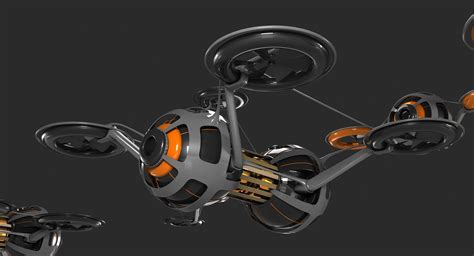 futuristic drone fleet wirecase