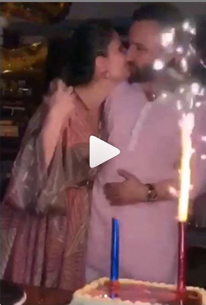 Kareena Kapoor Khan And Saif Share A Kiss As They