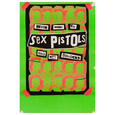Sex Pistols Original Vintage Promotional Poster By Jamie Reid American