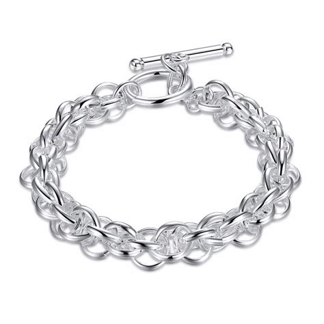 shipping wholesale plated silver bracelet plated silver fashion jewelry bracelets kdh